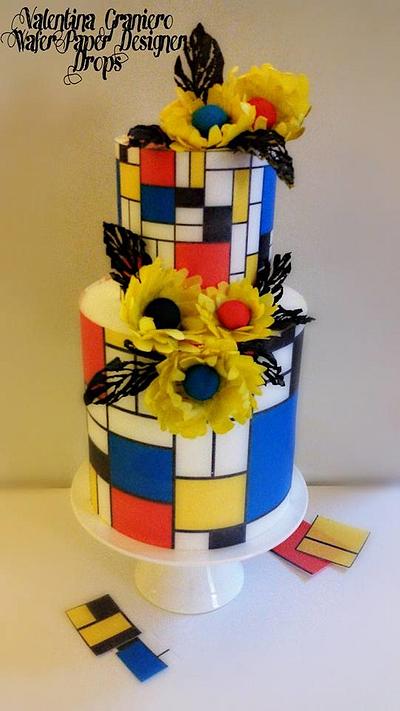 Piet Mondrian Inspiration  - Cake by Valentina Graniero 