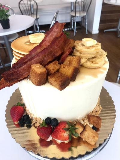 Sweet and Savory Brunch Cake - Cake by CakedUpCafe