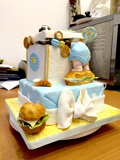 Baby gift box cake - Cake by sweetBO&FRANK