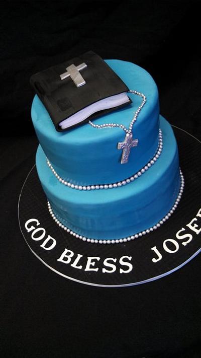 Bible and Rosary - Cake by Elyse Rosati
