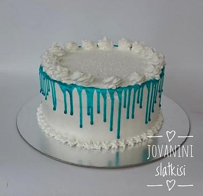Blue drip cake - Cake by Jovaninislatkisi