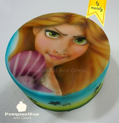 Airbrush Princess cake - Cake by Marielly Parra