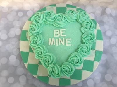 Be Mine Valentine Heart Cake (made with cupcakes in a heart shaped pan) - Cake by Joliez