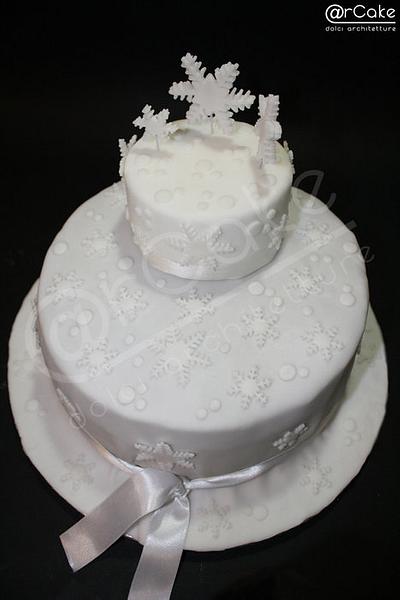 white Xmas  - Cake by maria antonietta motta - arcake -