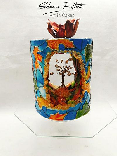 Stained Glass Autumn - Cake by Solana Falletti (Sol)