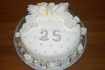 25 years together - Cake by Torte artistiche e zuccherose by Mina