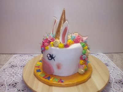 unicorn birthdaycake - Cake by Aurelia'sTartArt