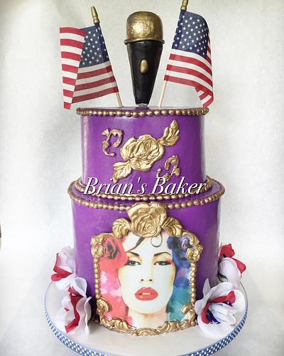 When it's your birthday is on 4Th of July, but you love Selena!  - Cake by Christy 