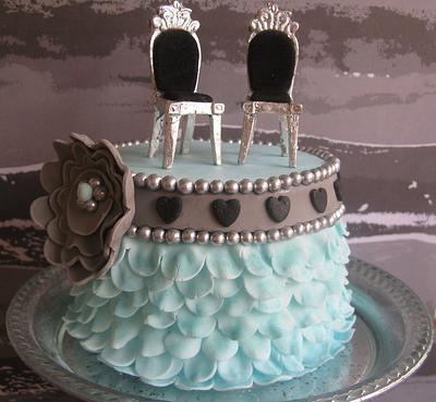 Vintage style ruffle cake - Cake by Karin
