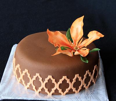 brown and orange - Cake by Anka