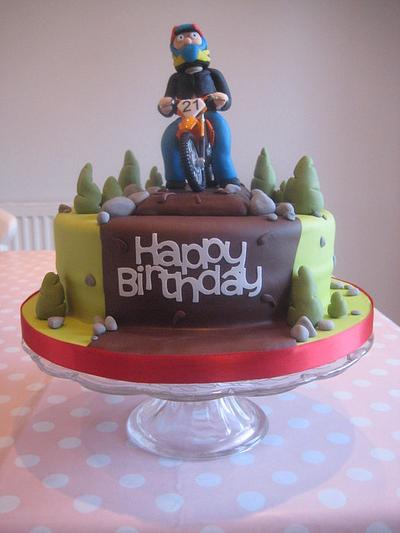 'Dirt Bike' 21st Birthday Cake - Cake by Sugar Sweet Cakes