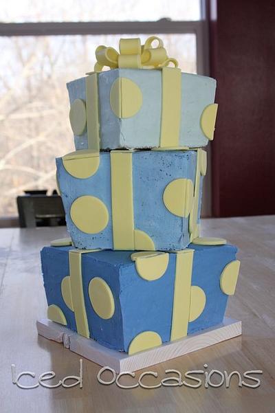 Stacked Gift Cake - Cake by Morgan