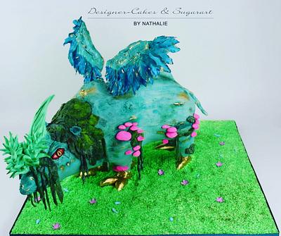 Fantasy-Rhino - Sugar Myths and Fantasies - Cake by Designer-Cakes & Sugarart by Nathalie