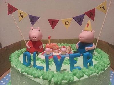 Peppa Pig Picnic - Cake by shazzytazzy
