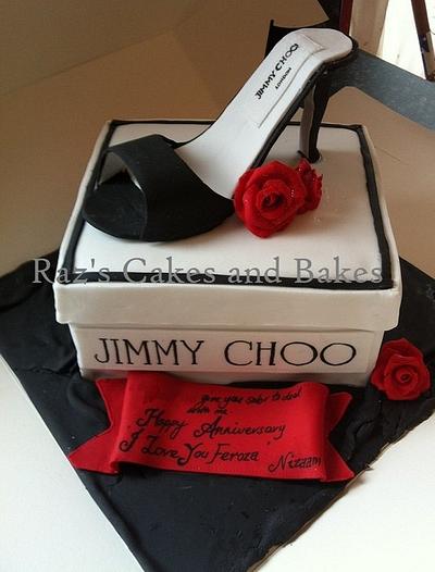 Jimmy Choo shoe cake - Cake by RazsCakes