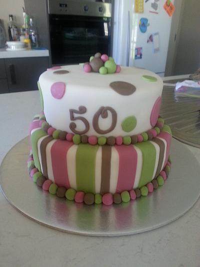 Stripes & Spots - Cake by Lisa