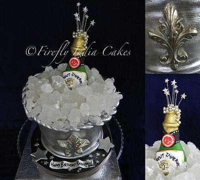 Champagne Bucket - Cake by Firefly India by Pavani Kaur