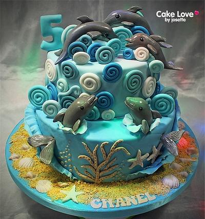 Dolphin Cake - Cake by Cake Love by Josette