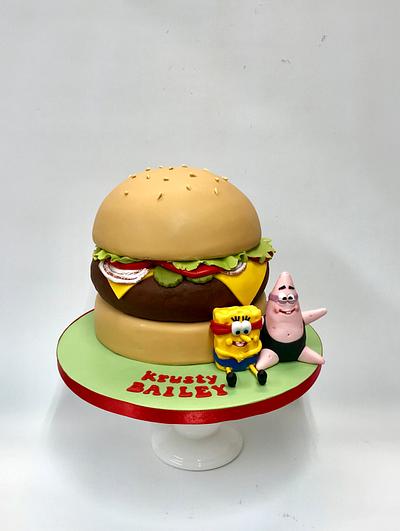 Giant Krabby Patty - Cake by ToreyTLC