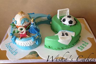 2 in 1 - Cake by wisha's cakes