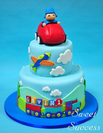 Pocoyo Transportation Cake - Cake by Sweet Success