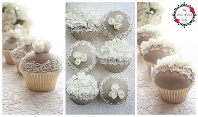 Vintage Wedding Cupcakes - Cake by My Sweet Dream Cakes