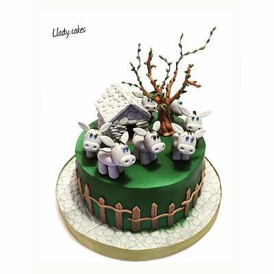 Donkeys - Cake by Llady