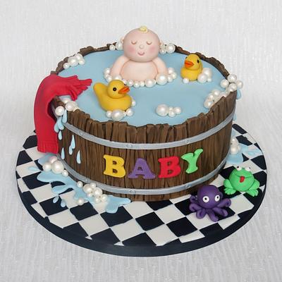 Unisex Baby Shower Cake - Cake by Pam 