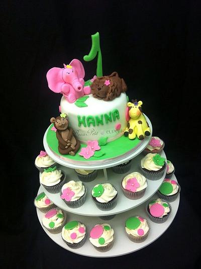 Girly Safari - Cake by Beau Petit Cupcakes (Candace Chand)