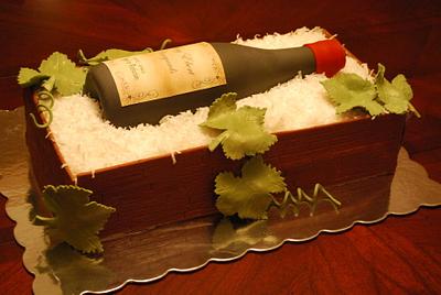 Wine Crate Cake! - Cake by Loren Ebert