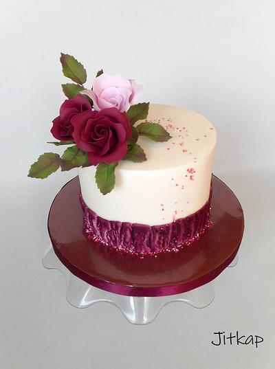 Roses - Cake by Jitkap