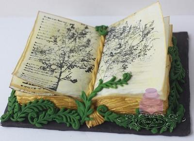 Poetry book birthday cake - Cake by Sonia Huebert
