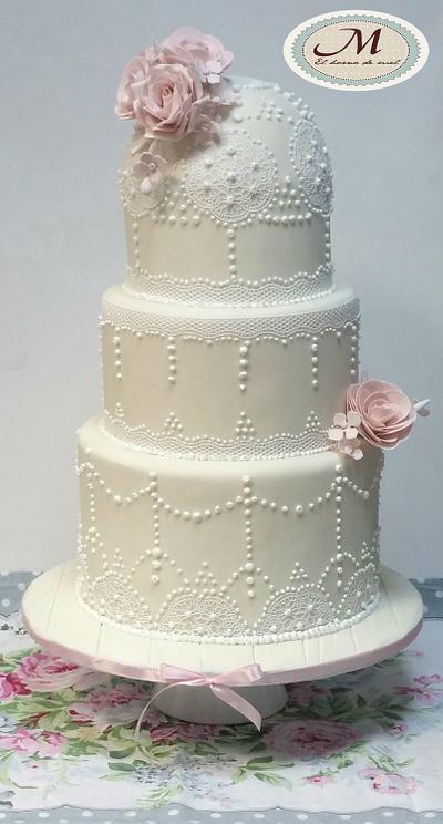 FILIGREE WEDDING CAKE - Cake by MELBISES