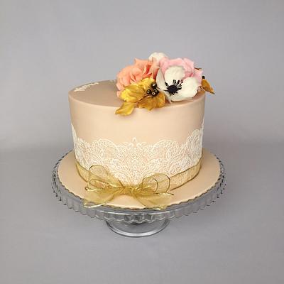 Pastel flower cake - Cake by Layla A