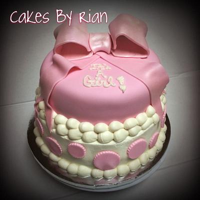 Baby Shower Girl Cake - Cake by Cakes By Rian