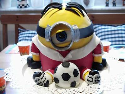 Soccer Minion - Cake by Topping Queen by Diana Adler