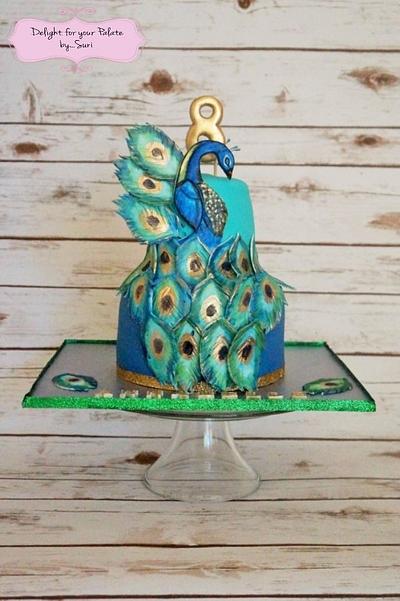 Peacock  - Cake by Delight for your Palate by Suri