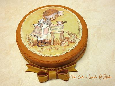 Sarah Kay inspired painted cake - Cake by Laura Ciccarese - Find Your Cake & Laura's Art Studio