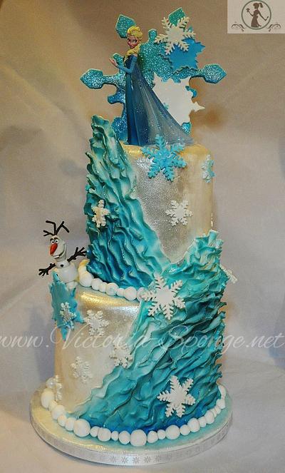 Yet another Frozen cake! - Cake by Victoria Forward