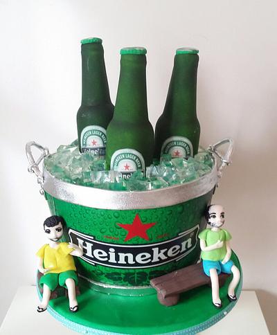 Great friends  and Heineken  - Cake by mariascakesdelight