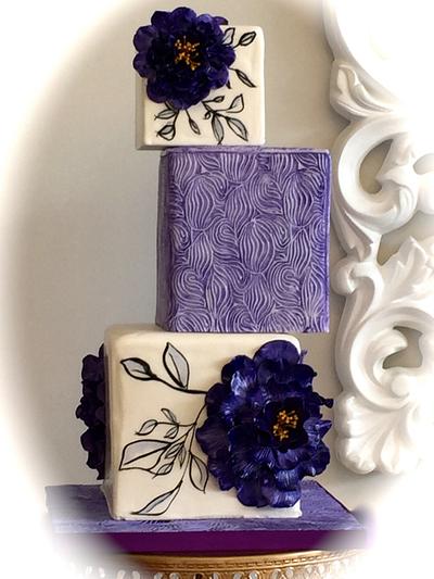 Lavender Wedding - Cake by The Elusive Cake Company