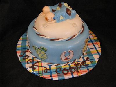 twin baby shower cake - Cake by elaine