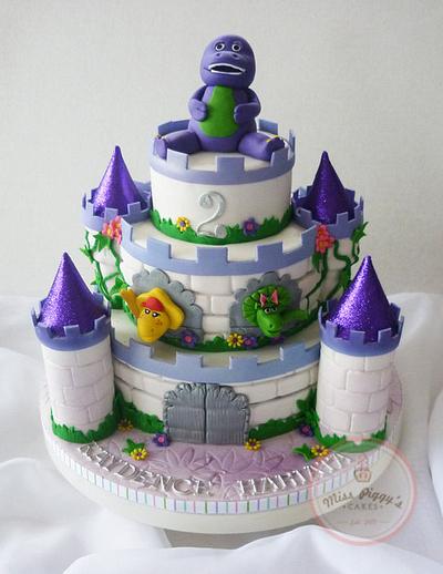 Barney Birthday Cake Topper Set Barney the Big Purple Dinosaur and B.J.  **NEW** | eBay