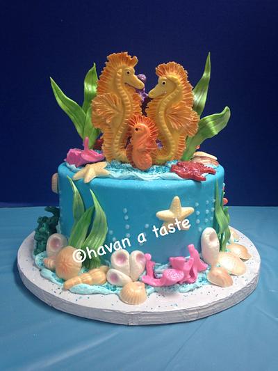Seahorses - Cake by Havan a Taste