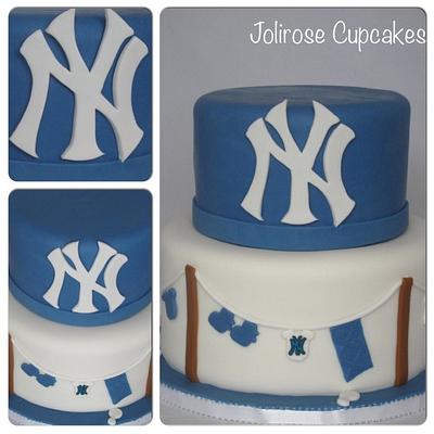 Yankee's Baby Shower Cake - Cake by Jolirose Cake Shop