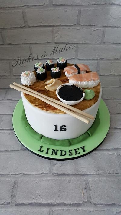 Sushi Cake - Cake by Cakes of Art by Vicky 