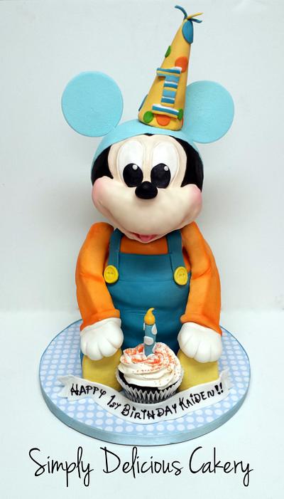 Baby Mickey Mouse - Cake by Simply Delicious Cakery