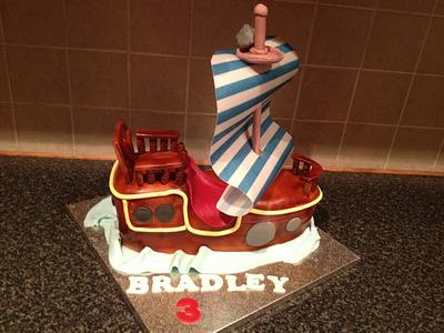 pirate ship cake - Cake by Mandy