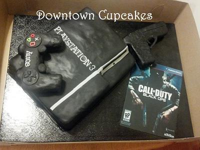 PS3 / Black Ops Cake - Cake by CathyC