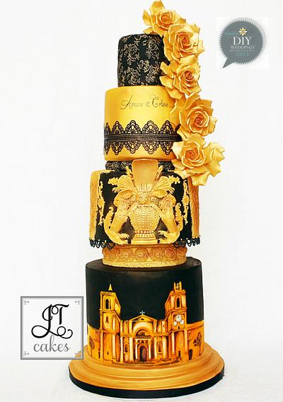 Wedding cake for DIY weddings Magazine - Cake by JT Cakes
